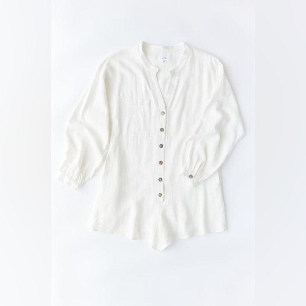 Uo Lannie Button-Front Romper - image 1